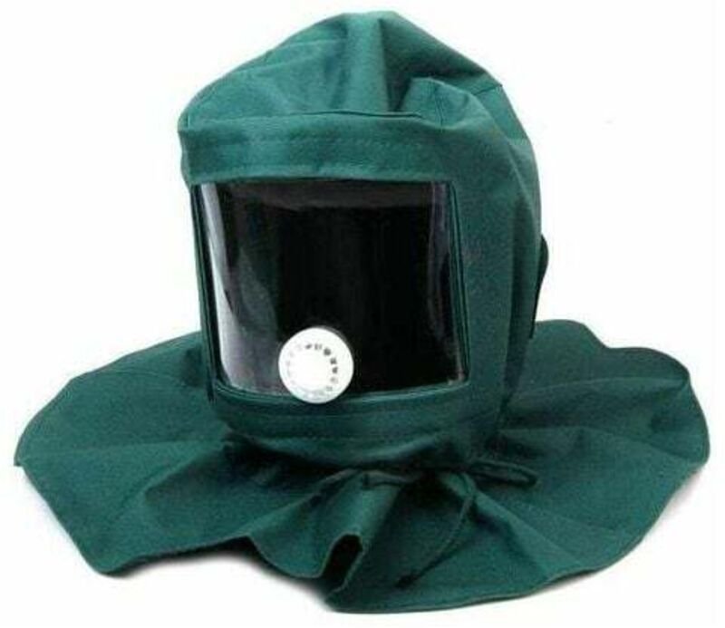 Helm-Schutzmaske, winddicht, staubdicht, für Heimwerker, Sandstrahlen, Sandstrahler