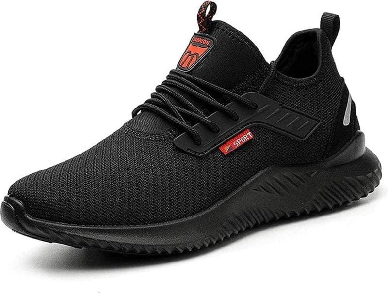 Sicherheitsschuhe für Damen und Herren, Arbeitsschuhe, Stahlkappenschutz, ultraleicht, Unisex-Sicherheits-Sneaker mit re...