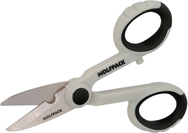 Elektrikerschere 140 mm. TPR-Griff. Keine Spannung.