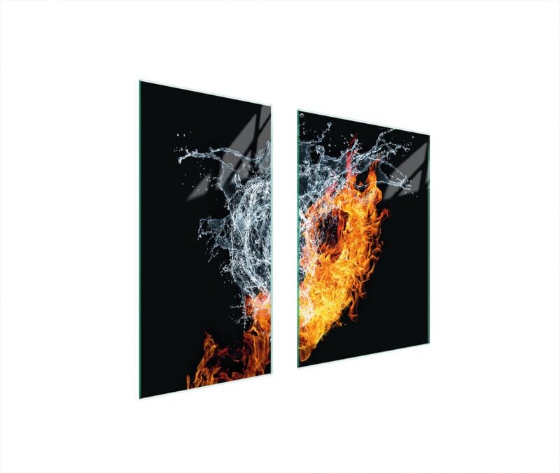 Glasschutzplatte Board 75x52 Herz