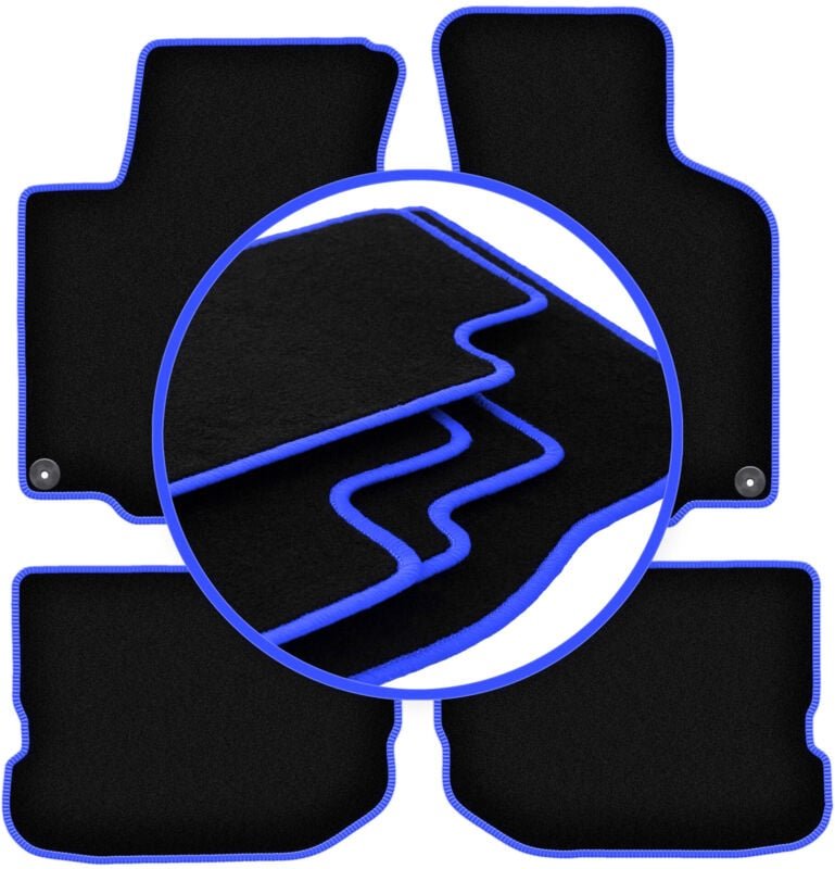 CARLUX-BLUE Autofußmatten für: Seat Leon I Fließheck (1999-2005)