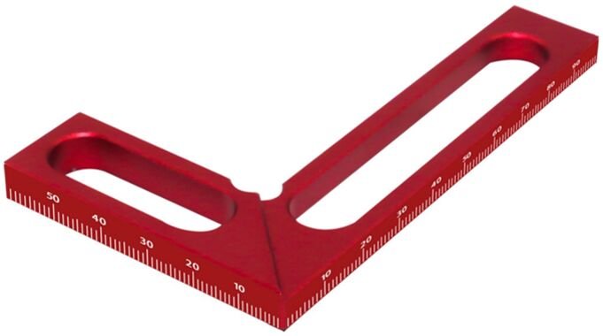 Rechtwinkliges Lineal für die Holzbearbeitung, Zimmermannswinkel, Messlineal, 100 mm