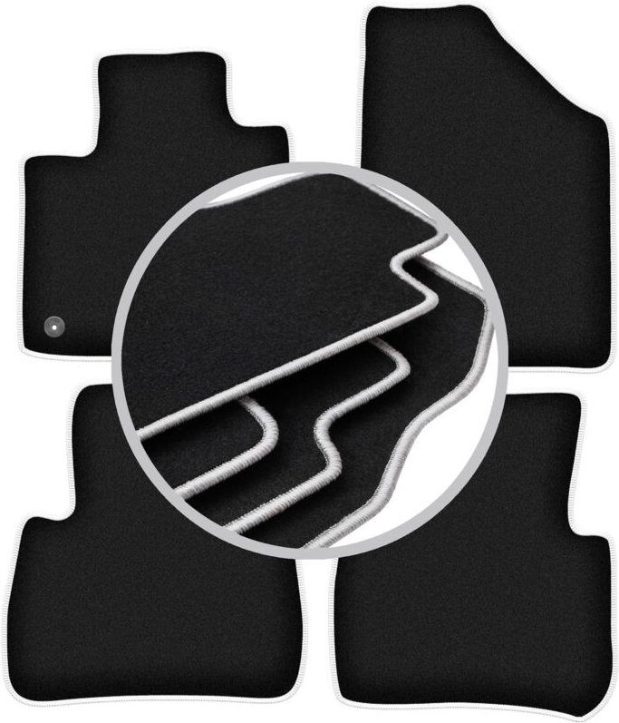 CARLUX-SILVER Autofußmatten für: Nissan Murano Z51 SUV (2008-2015)