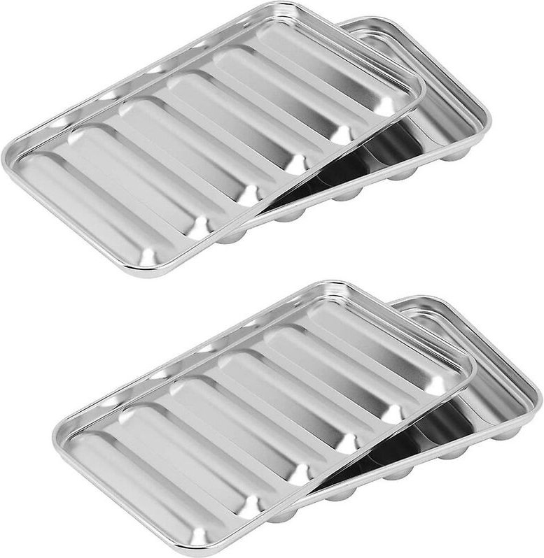 Edelstahl-Wurstform, 6 Mulden, Hot-Dog-Form, Wurstform, Ergänzung für Fleischwurstform