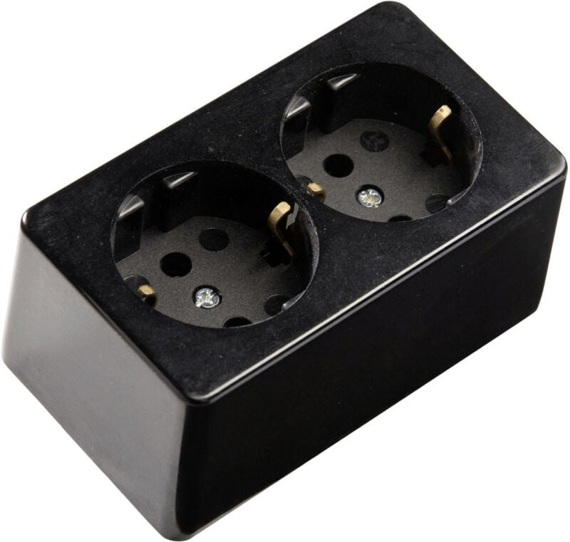 Martin Kaiser 715/sw Aufputz-Steckdose 1er Set IP20 Schwarz