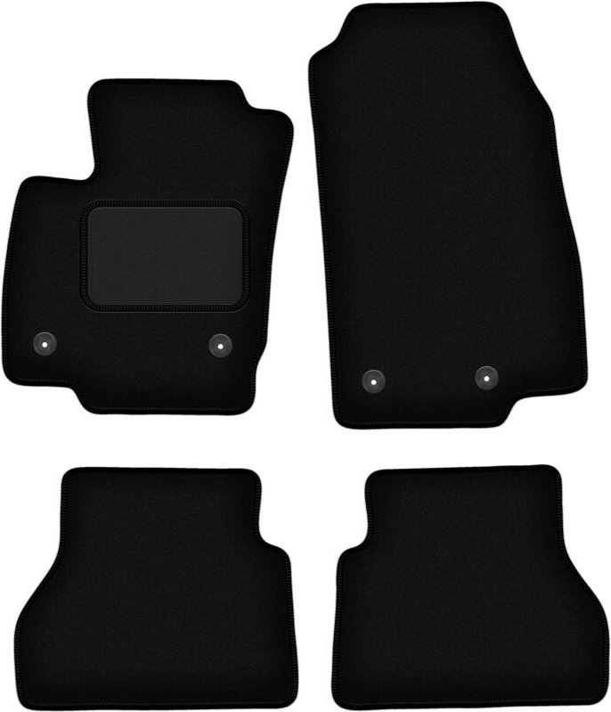 Schwarze Veloursmatten für: Ford B-MAX Minivan (2012-2017)