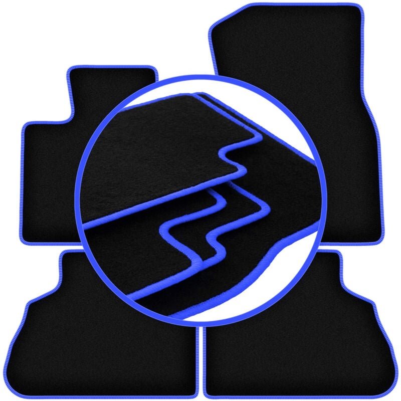 CARLUX-BLUE Autofußmatten für: BMW X5 G05 SUV (2018-)