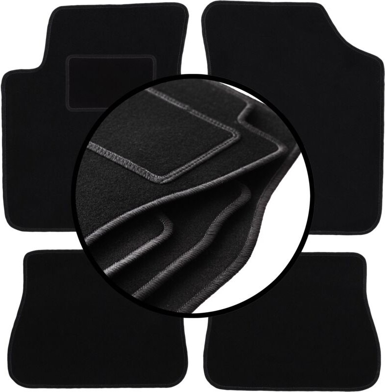 Komplettset Veloursmatten für: Kia Picanto I Schrägheck (2003-2011)