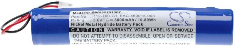 vhbw Akku kompatibel mit INFICON D-TEK Select 712-202-G1 Messgerät (3000 mAh, 3,6 V, NiMH)