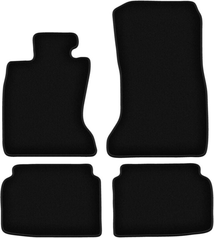 BASIC schwarze Veloursmatten für: BMW 7 F01 Limousine (2008-2015)