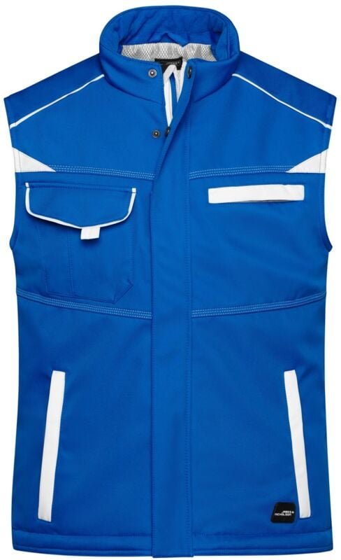 James & Nicholson Softshellweste mit warmem Innenfutter JN854 Gr. XS royal/white