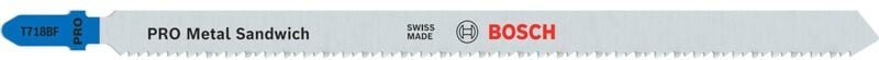 Pro Metal Sandwich T718BF Stichsägeblatt 180 mm 5-tlg. - 2608655114 - Bosch
