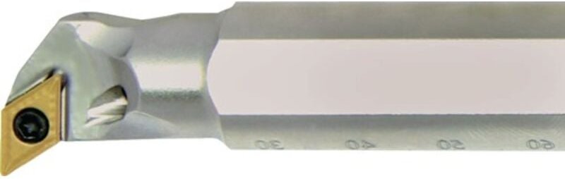 Bohrstange A12K-SDUCR 07 rechts vernickelt mit Innenkühlung