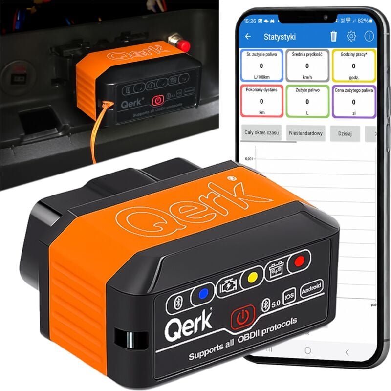 DIAGNOSE-SCHNITTSTELLE Qerk KW905 OBD2 ELM327 BLUETOOTH 5.0 TESTER POLNISCH