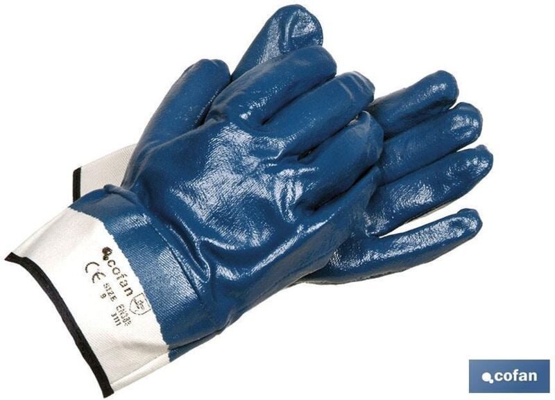 Blister American Blue Nitril-Handschuh, Größe 8