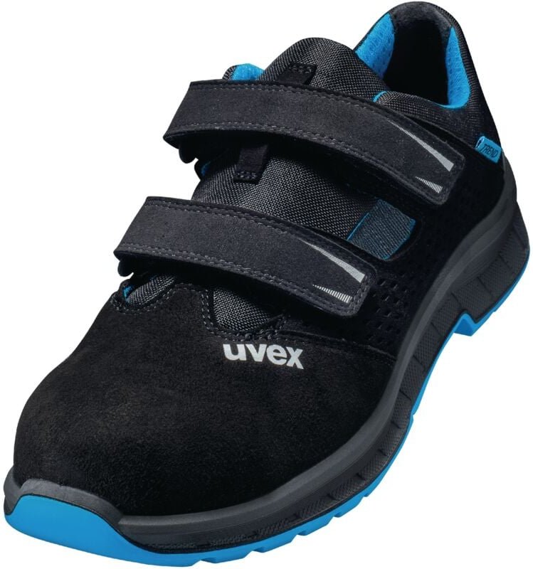 Uvex - 2 trend Sicherheits-Sandale Gr.44 W11 S1 esd sr schwarz/blau 6936.8