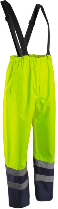 Hochsichtbarer Regenlatzhose HYDRA - Gelb HV / Marine S - FR (38/40)
