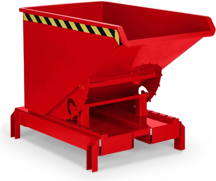 RR Industrietechnik Abrollkipper Typ RAM-DST-60 600dm³ für Deichselstapler RAL 3000 Feuerrot