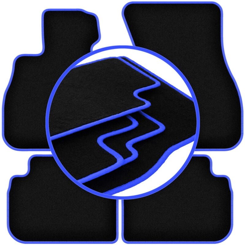 CARLUX-BLUE Auto-Fußmatten für: BMW 1 F40 Fließheck (2019-)
