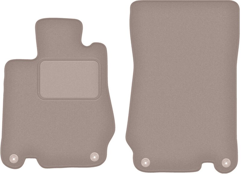 Beige Velours-Fußmatten für: Mercedes SL R230 Roadster (2001-2011)