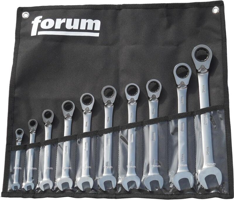 Maulschlüssel mit Ringratsche, 10-tlg., umsch. 8-24m - Forum