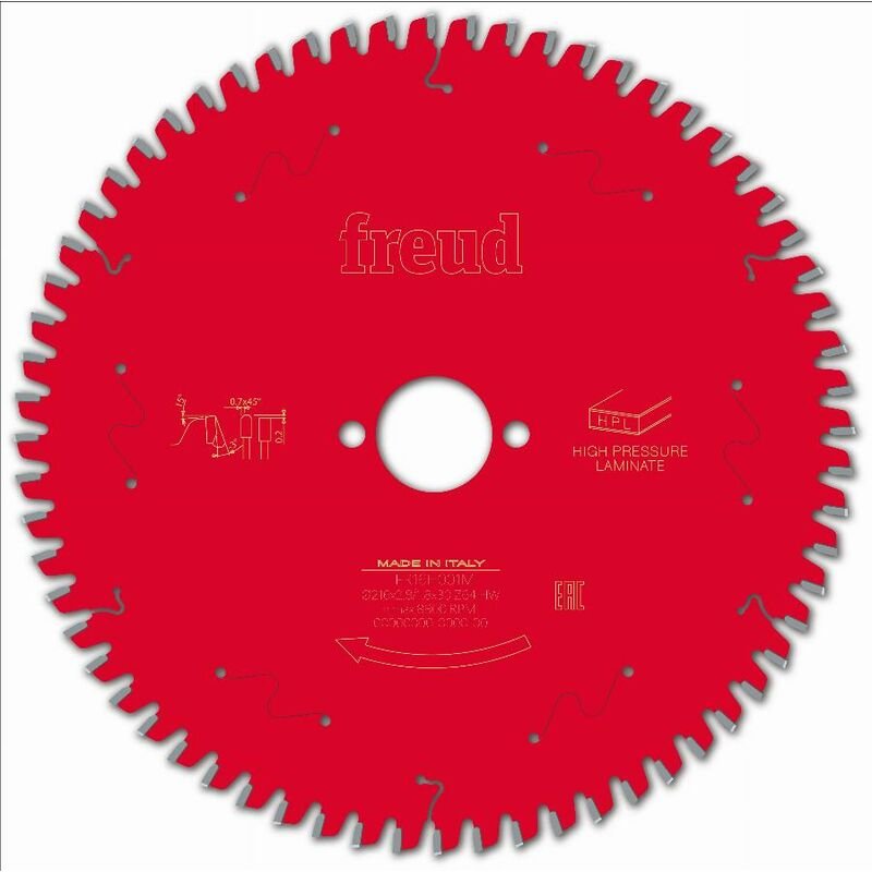 Sägeblatt für Handkreissäge FREUD - Ø216 2,8/1,8 AL30 Z64 TP -3° - F03FS09872 -FR16H001M