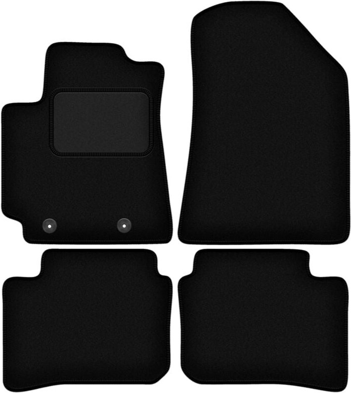 Schwarze Veloursmatten für: Hyundai i10 III Fließheck (2019-)