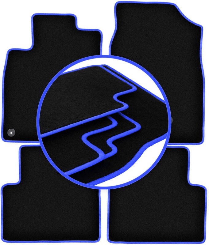 CARLUX-BLUE Auto-Fußmatten für: Honda Civic X Fließheck (2017-)