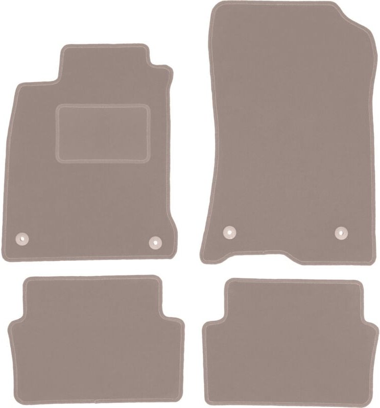 Beige Veloursmatten für: Renault Laguna III Liftback, Kombi (2007-2015)