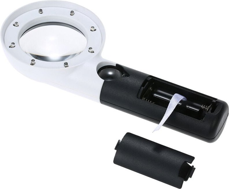 Lupe, große Taschenlupe mit Licht, beleuchtete Lupe zum Lesen, Hobbys - Ahlsen