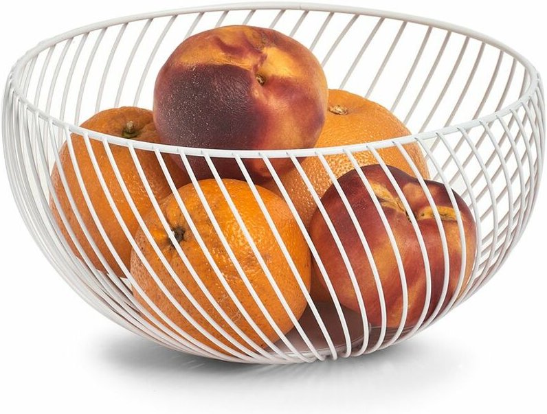 Obstkorb aus Metall, ø 26,5 cm, rot Zeller Zeller