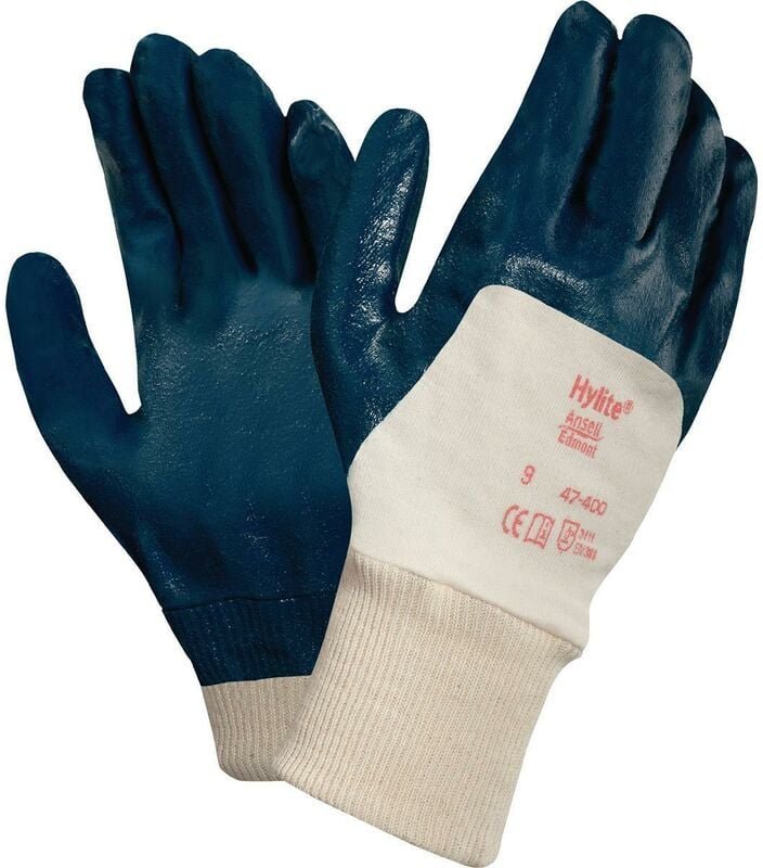 Handschuhe ActivArmr Hylite 47-400 Gr.8 weiß/blau en 388 psa ii Ansell