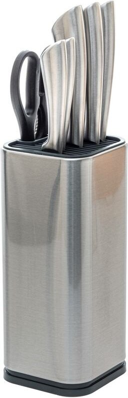 5five Simply Smart - Messer-Set mit Messerblock, Edelstahl, 5 Messer + Schere