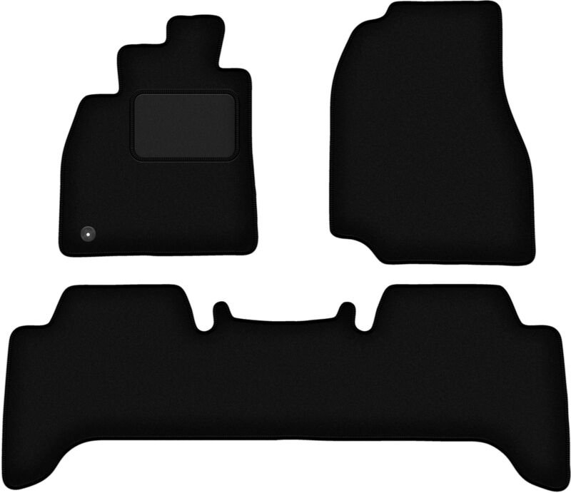 Schwarze Veloursmatten für: Toyota Land Cruiser J100 Offroad (1998-2007)