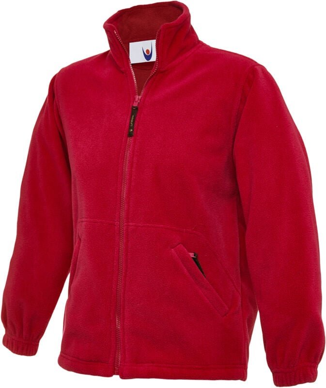 Thumbnail - Kinder Classic Arbeits-Fleecejacke Rot 7/8 Jr. 300 g/m²