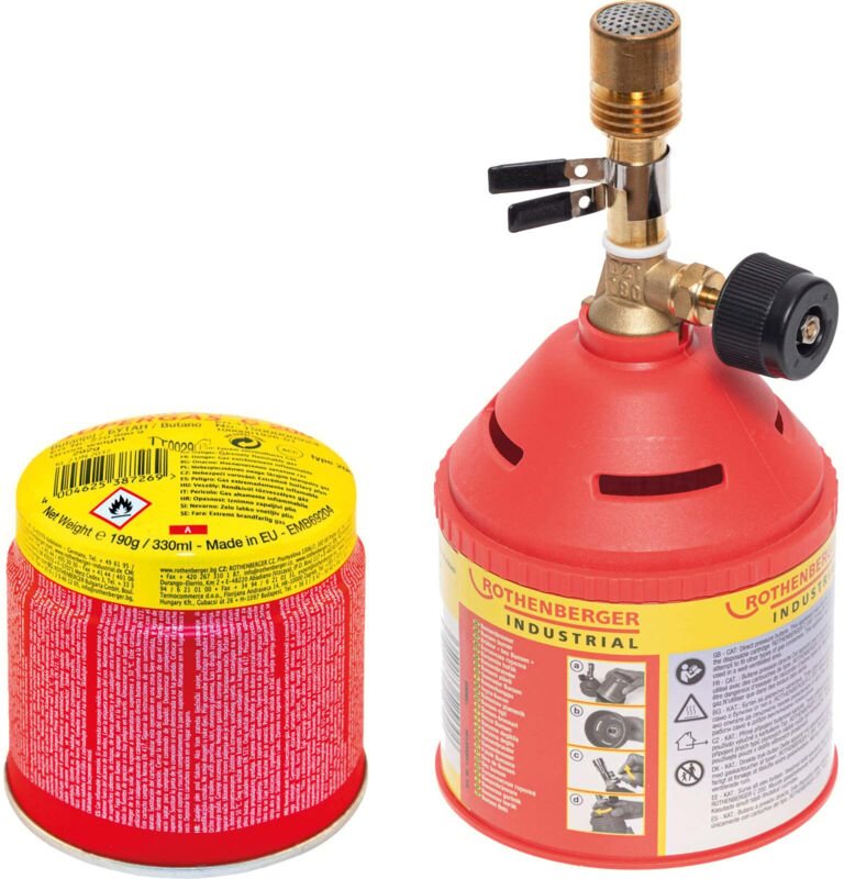 Rothenberger Industrial - Bunsenbrenner inkl. 1x C200 Kartusche 330ml mit ill System - 1500004614
