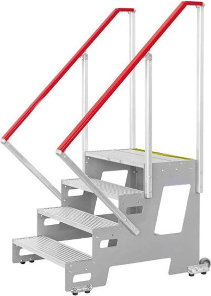 Matisère - Rolltritt mit Handläufen - 3 Stufen - Maximale Arbeitshöhe 2.60m - 2271/1003-MC