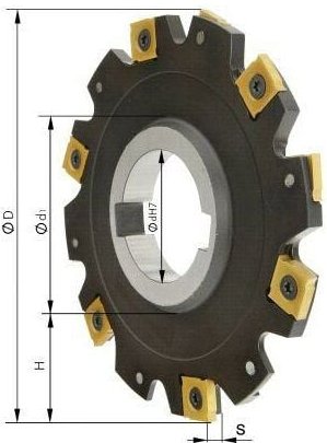 Scheibenfräser ohne Bund Z10 d 100x12 mm