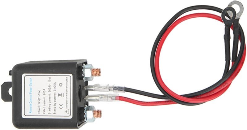 Zoternen - Autobatterie-Trennschalter, Stromabschaltung mit Fernbedienung für Kupferklemmen für Autos, 12 v, 200 a