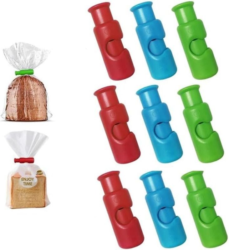 Thumbnail - Tütenclips, Chip-Clips, Lebensmittelclips, wiederverwendbare Einkaufstütenclips, Brotverschlussclips, Lebensmittelclips ...