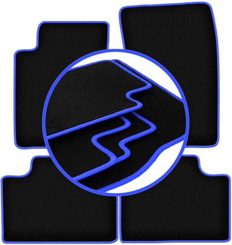 CARLUX-BLUE Autofußmatten für: SsangYong Kyron SUV (2005-2014)