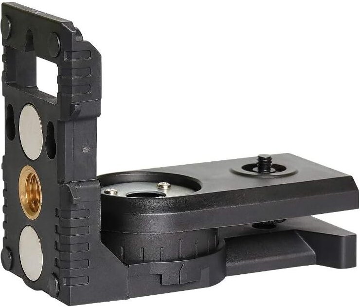 Aougo - Laser-Nivellieradapter, multifunktionale magnetische Drehbasis, um 180° verstellbare Halterung, Laser-Nivelliera...