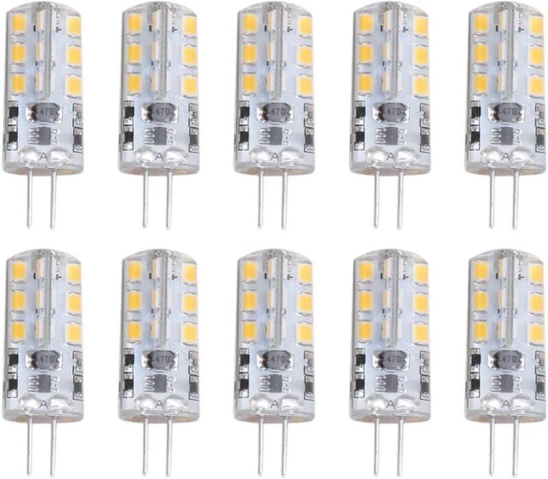 10 Stück G4 LED-Lampe 1,5 w DC12V Warmweiß 3000 k 110 lm Bi-Pin-Verstärker - Ymyny