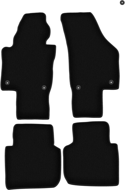 BASIC schwarze Veloursmatten für: Volkswagen Passat B6 / B7 USA Limousine, Kombi (2005-2014)