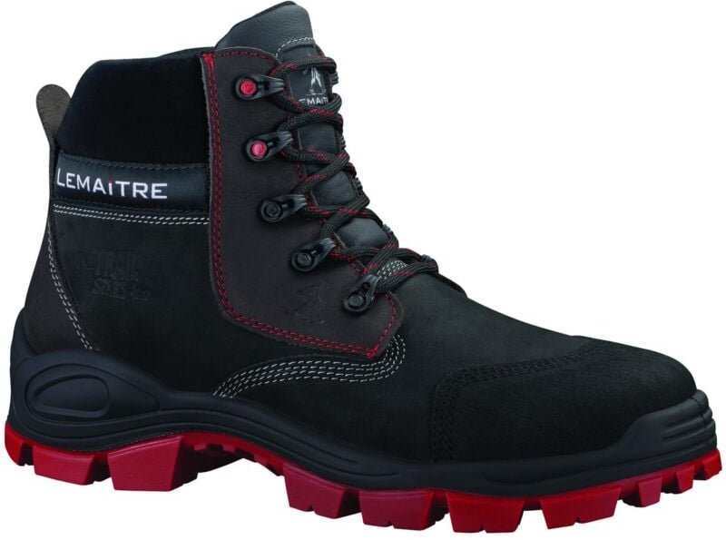 Hochschutzstiefel VARADERO S3 CI SRC Schwarz/Rot 41