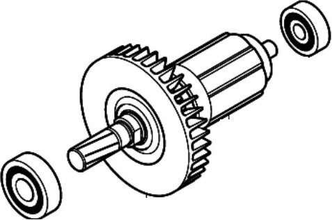 Makita 519359-9 Rotor Anker Baugruppe 18V Für DHS680