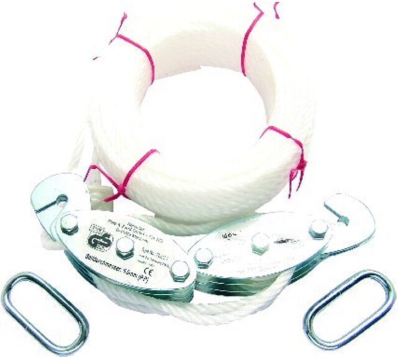 Flaschenzug 3x250 (sb) galZn f. Seil-Ø b. 5,0mm