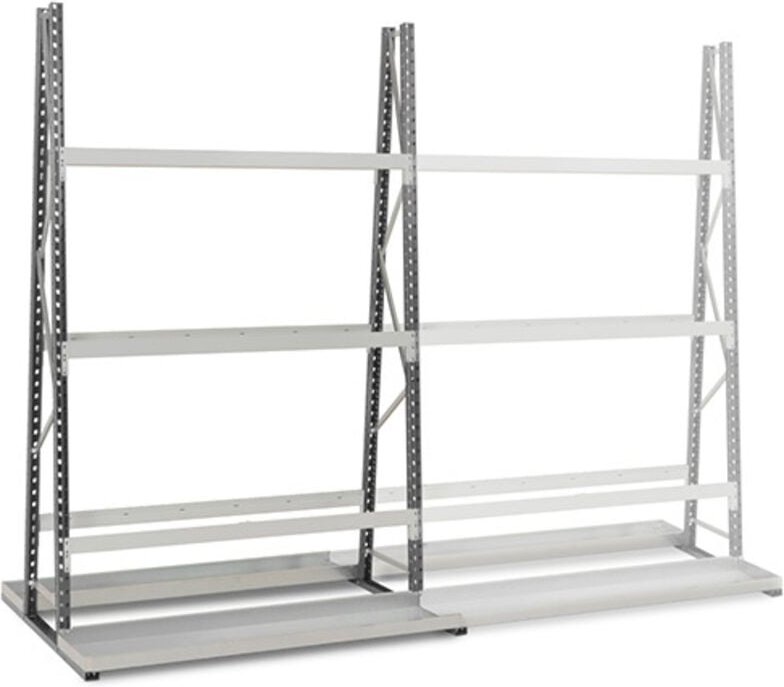 Vertikalregale mit 2 Seiten - Startmodul - 2500x1500x1520mm - RAYOVERT/2C/1550/D