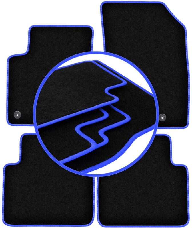 CARLUX-BLUE Autofußmatten für: Opel Crossland X Crossover (2017-)