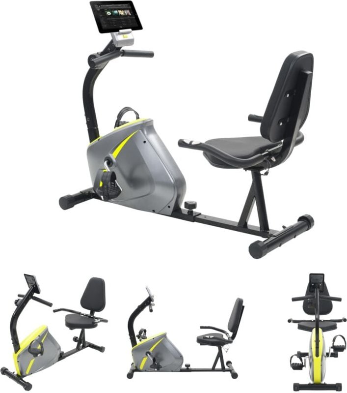 The Living Store - Magnetisches Sitz-Ergometer mit Pulsmessung - Heimtrainer - Grau